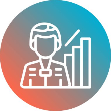 İş ve finans simgesinin vektör illüstrasyonu