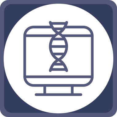 vektör DNA simgesi illüstrasyonu
