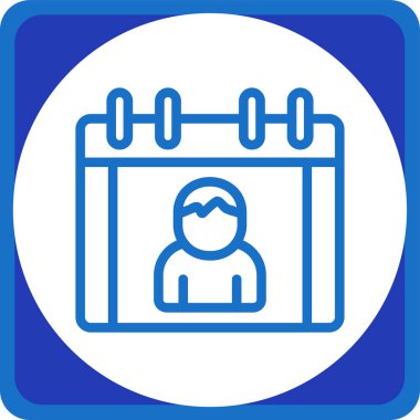 Bir kadın simgesinin vektör illüstrasyonu