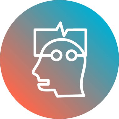 İnsan simgesinin vektör illüstrasyonu