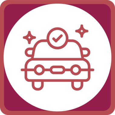 araba simgesi vektör illüstrasyonu