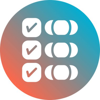 tik simgesi vektör illüstrasyonu