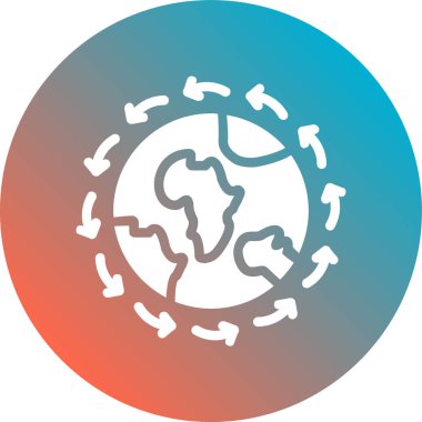 Toprak. Web simgesi basit illüstrasyon