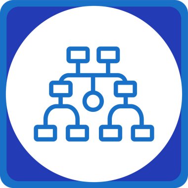 hiyerarşi. Web simgesi basit illüstrasyon
