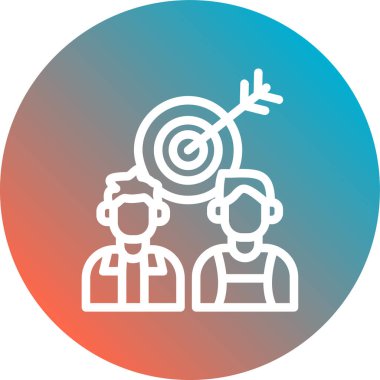 iş insanları simgesi vektör illüstrasyonu