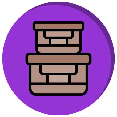 Çikolata. Web simgesi basit illüstrasyon