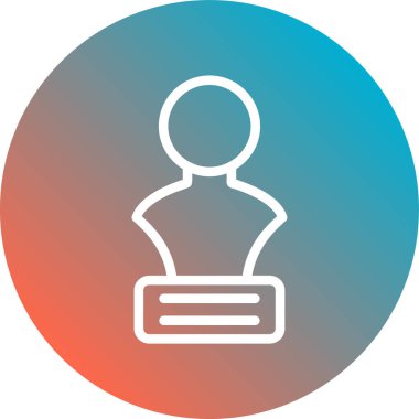 Kullanıcı simgesinin vektör çizimi