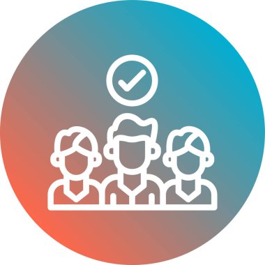 insanlar simge vektör illüstrasyonu