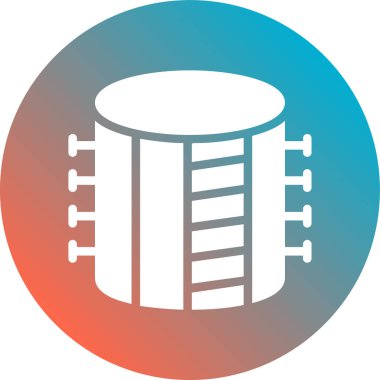 Petrol Depolama Tankı Grafik Arkaplanı