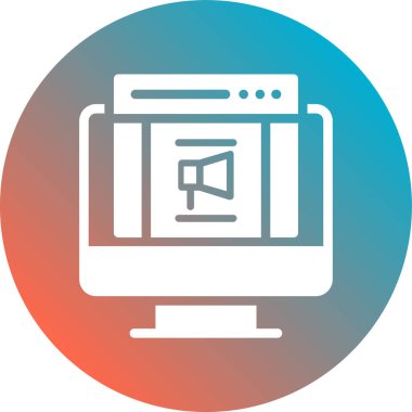 Dizüstü bilgisayar simgesi vektör çizimi