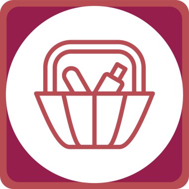 Sepet Simgesi vektör illüstrasyonu