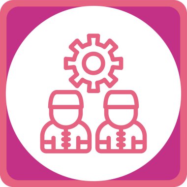 Teçhizat Web simgesi basit illüstrasyon