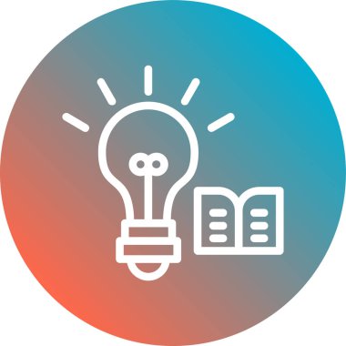 Kitap simgesi olan ampul