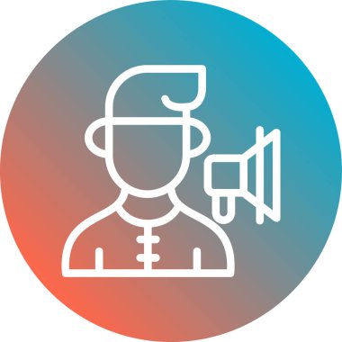 İnsan simgesinin vektör illüstrasyonu