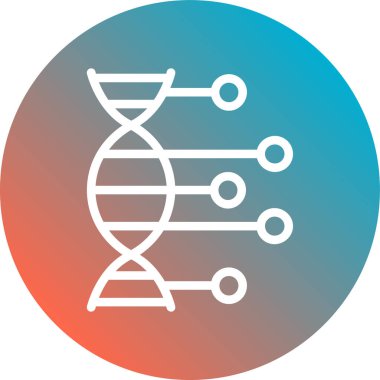 vektör DNA simgesi illüstrasyonu