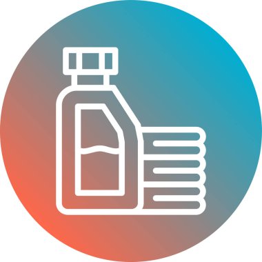 Şişe simgesinin vektör illüstrasyonu