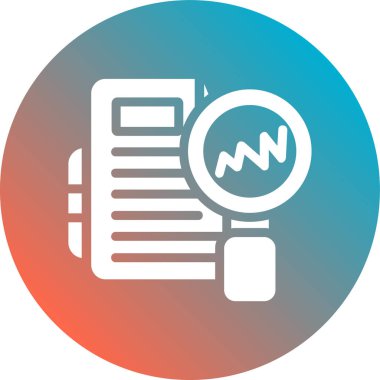 rapor simgesi vektör illüstrasyonu