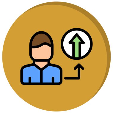 İş adamı. Basit tasarım