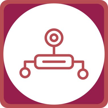 Robot simgesinin vektör illüstrasyonu