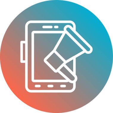 Modern b 'nin vektör illüstrasyonu eksik simgesi