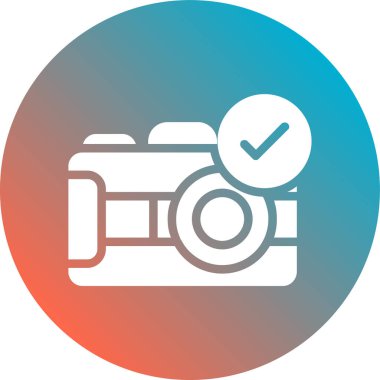 fotoğraf makinesi simgesi soyut arkaplanda izole edildi