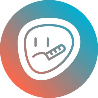 Renk çizgisi kırılan diş simgesi beyaz arkaplanda izole edilmiş. Bozuk problem simgesi. Diş bakımı sembolü. Gradyan dairesel dinamik şekiller. vektör illüstrasyonu