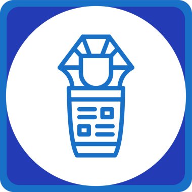 Alışveriş Torbası. Web simgesi basit illüstrasyon