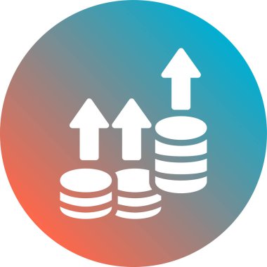 İş ve finans simgesinin vektör illüstrasyonu