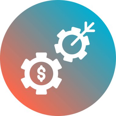 Dolar işareti vektör simgesi.