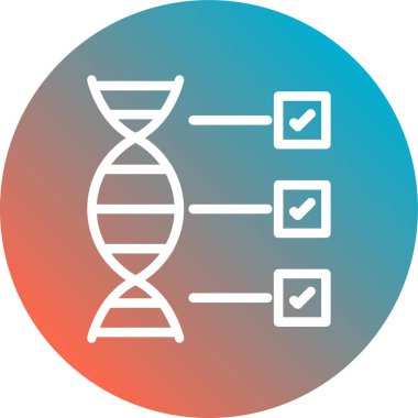 DNA simgesi vektör illüstrasyonu