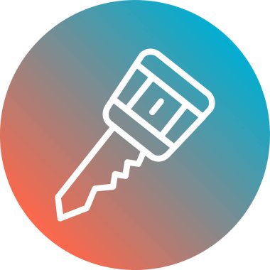 Anahtar simgesi vektör illüstrasyonu