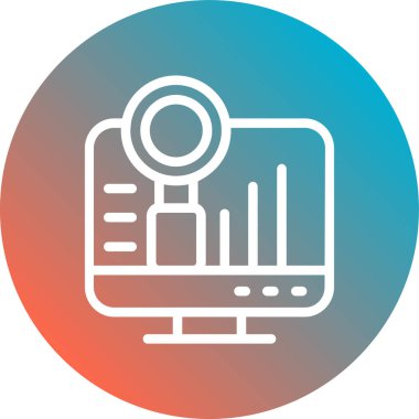 seo modern simgesinin vektör illüstrasyonu