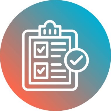 Yapılacaklar listesi simgesi soyut bir grupta izole edildi