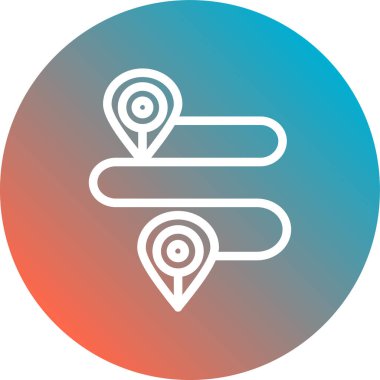 Modern yolun vektör illüstrasyonu