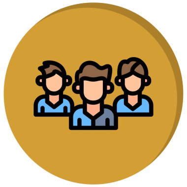 Takım simgesi vektör illüstrasyonu