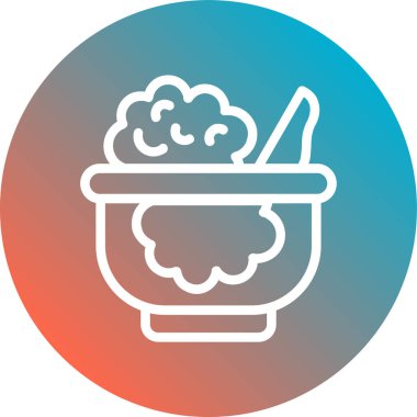 dondurma simgesi, basit vektör çizimi