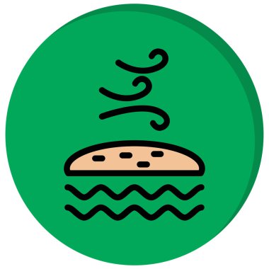 Gıda simgesinin vektör illüstrasyonu