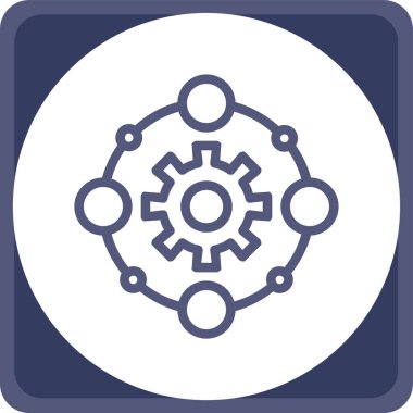 Ayarlar. Web simgesi basit illüstrasyon