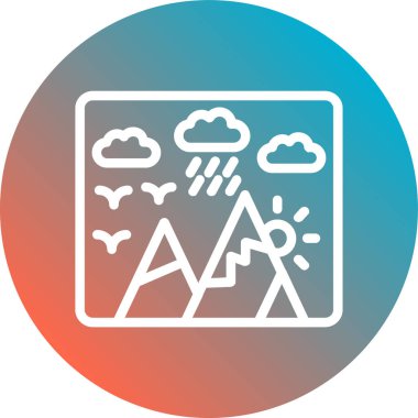 Modern simgenin vektör illüstrasyonu