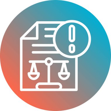 Adalet simgesinin vektör illüstrasyonu