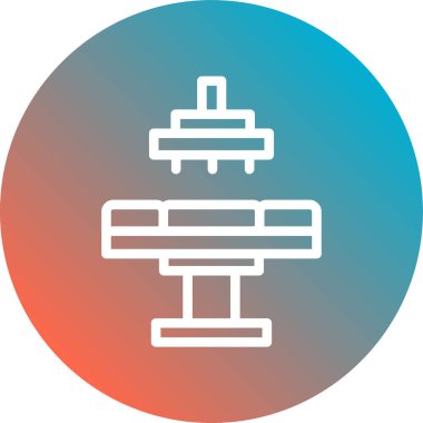 Modern b 'nin vektör illüstrasyonu fabrikanın ikonundan yoksun