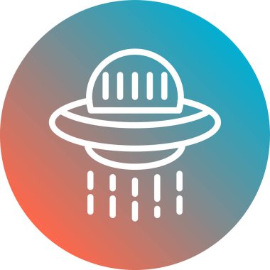 UFO simgesi vektör illüstrasyonu