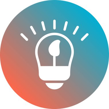 ampul simgesi vektör illüstrasyonu