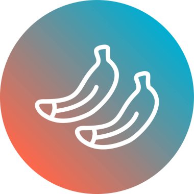 muz ikonu vektör çizimi