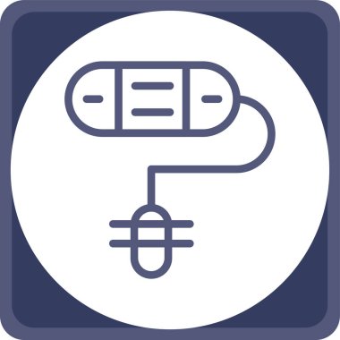 usb simge vektör illüstrasyonu