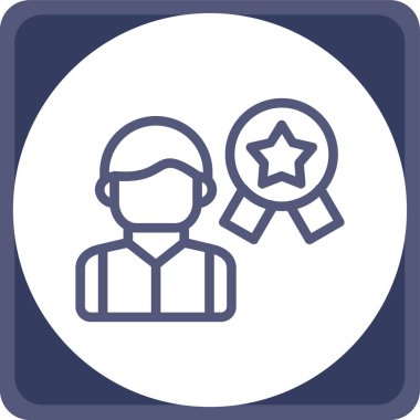 Ödül. Web simgesi basit illüstrasyon