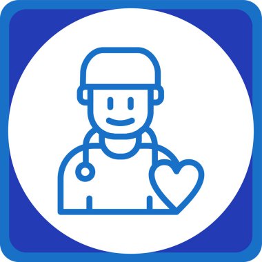 Doktor Web simgesi, basit illüstrasyon