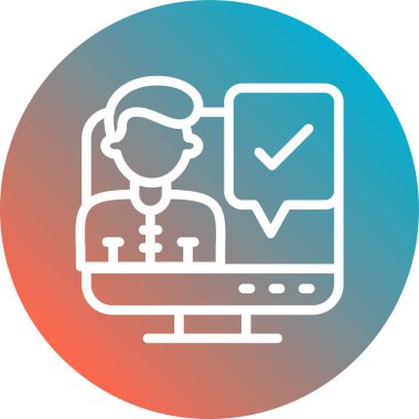 Seo simgesinin vektör illüstrasyonu