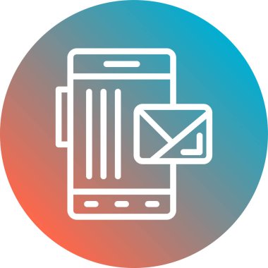 e- posta harf vektörü simgesi