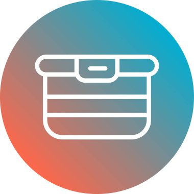 Çanta. Web simgesi basit illüstrasyon